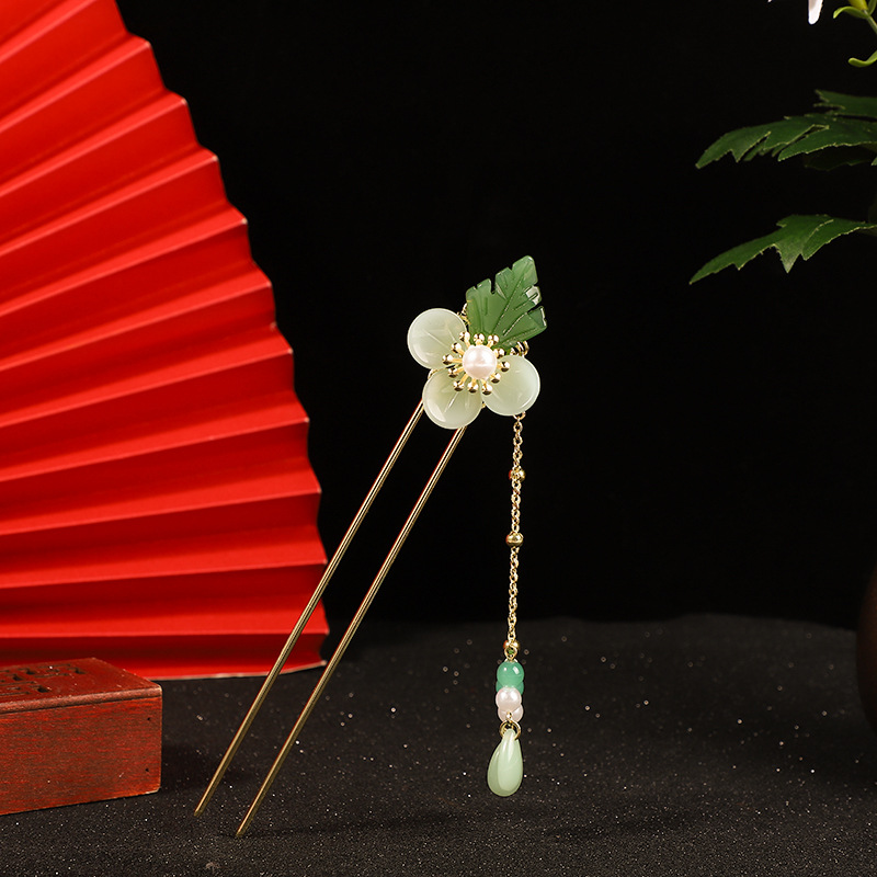 Ancient Style Hairpin With Tassel Comb,Simple And Versatile Headdress,Hairpin,Hanfu Headdress,Step-shaking Accessories For Women