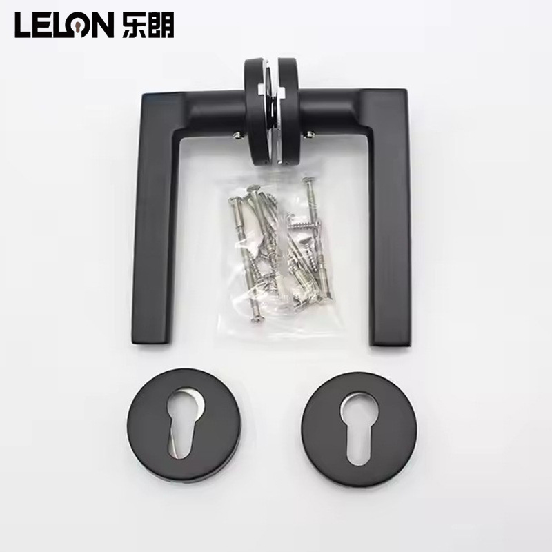 Manija de puerta interior de acero inoxidable 304 estándar europeo, varios colores disponibles, manija de puerta magnética silenciosa para dormitorio de casa