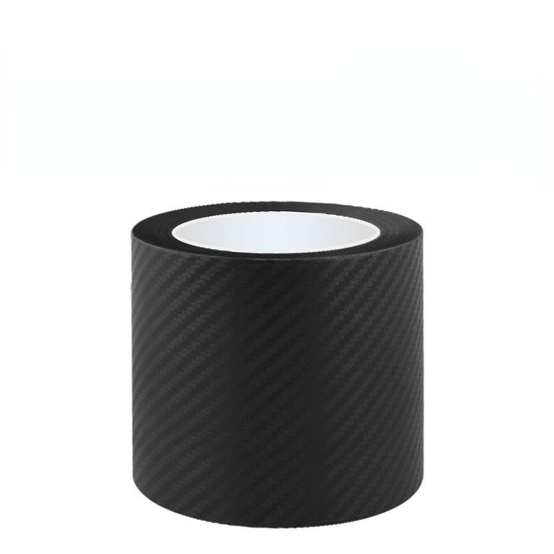 Umbral de la puerta del coche K3D patrón de fibra de carbono borde de la puerta tira de parachoques del coche pegatinas anti-banda de rodadura pegatinas parachoques trasero del tronco pegatinas