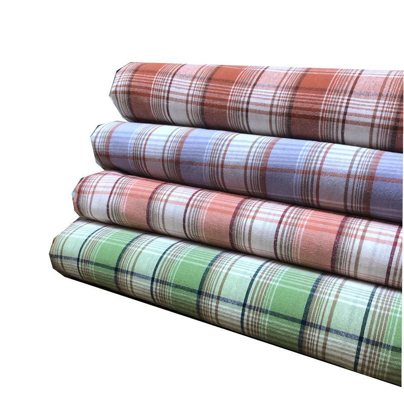 2021全棉色織格子布料 彩色雙面朝陽格子面料現貨供應