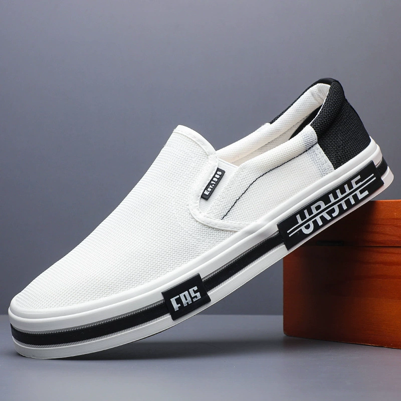 Мужские парусиновые туфли Flash Step, повседневная обувь 25638