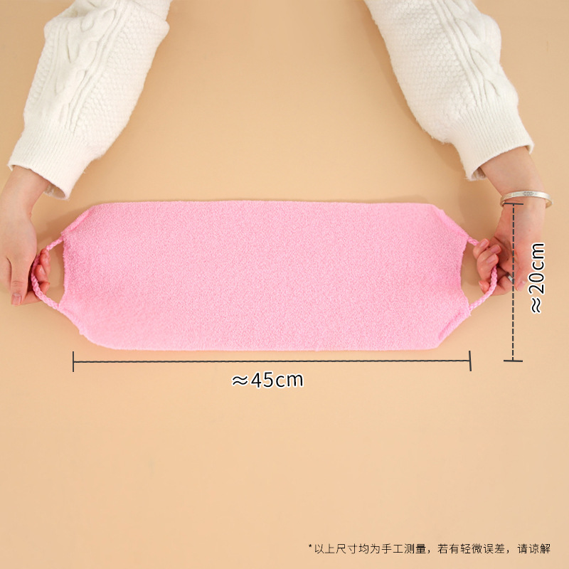 Elástico fuerte elástico de nylon largo tira hacia atrás sauna barro frotando gris hogar Toalla de baño artefacto