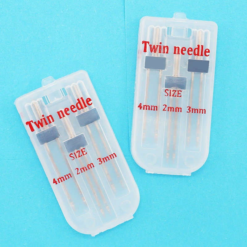 Костюм с двойной иглой Бытовая многофункциональная швейная машина 2 мм3м4мм Игла для вышивки крючком Двуглавая игла для швейной машины