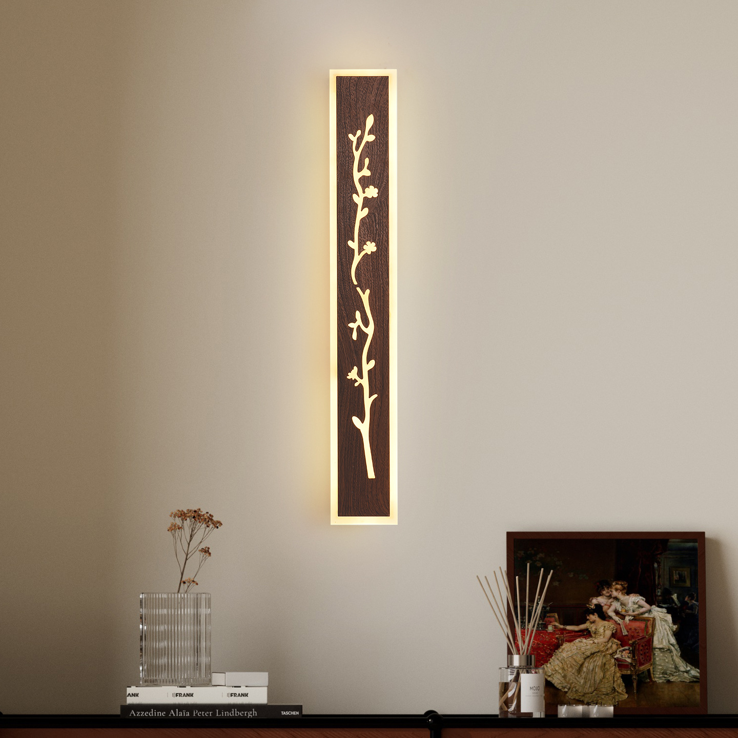 Decoración de cabecera de cama para proteger los ojos lámparas de pared de fondo de estilo antiguo Zen sala de estar largo pasillo lámparas de pasillo 003L