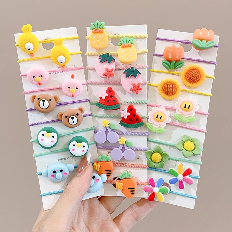 Cuerda del lazo del pelo del bebé tocado de los niños banda de pelo del pulgar cuerda del pelo del bebé niña no duele el pelo banda de goma accesorios para el cabello Niña