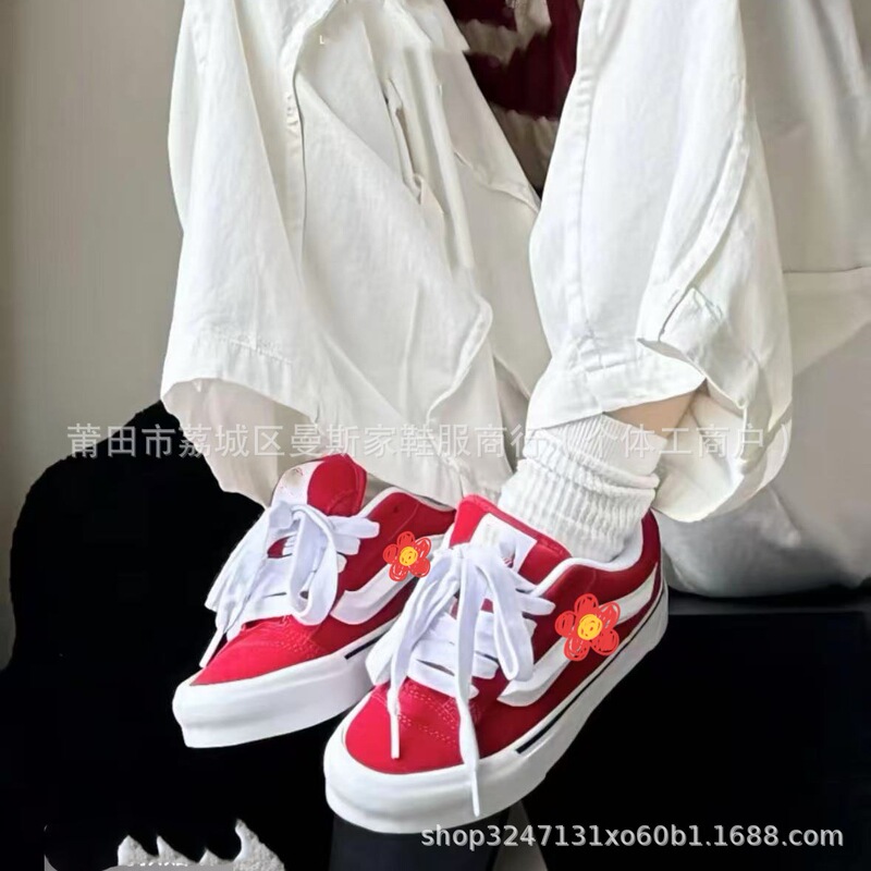 Putian Vansha Bread Shoes Thick-Soled Height-Increasing Women's Sports Sneakers Casual Retro Shoes for Men