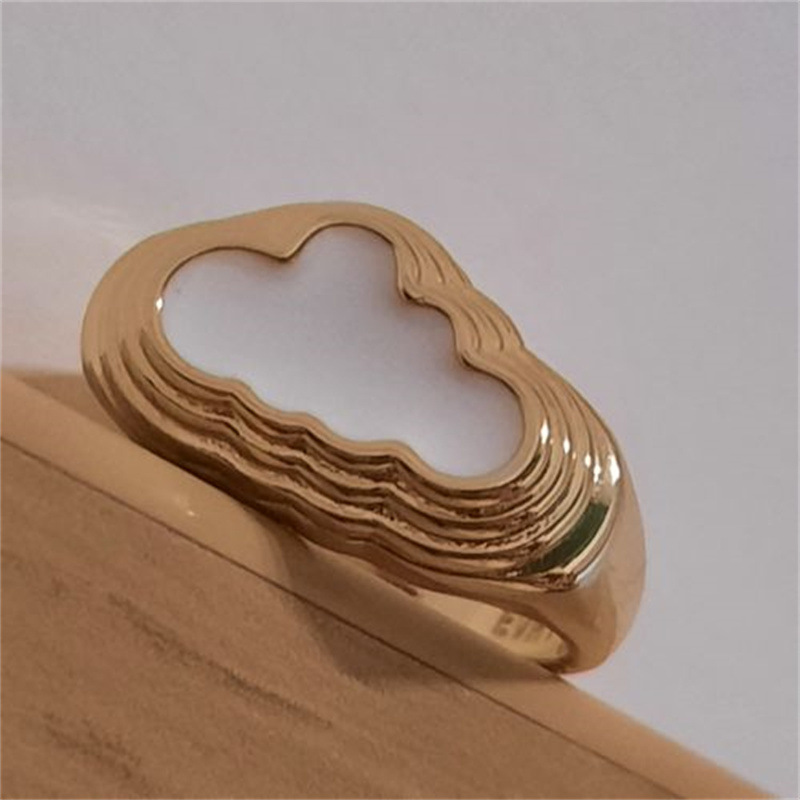 Ins Same Cloud Ring Copper Plated Real Gold Creative Ring Fashion Simple Jewelry Spot Hot Sale display picture 8