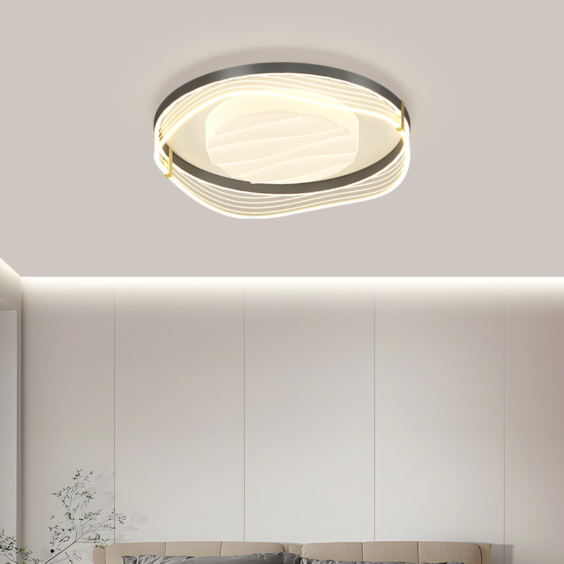 2025 nuevo estilo simple y moderno de alto nivel de la atmósfera del dormitorio protector de ojos lámpara de techo lámpara de sala de estar paquete de lámparas de toda la casa