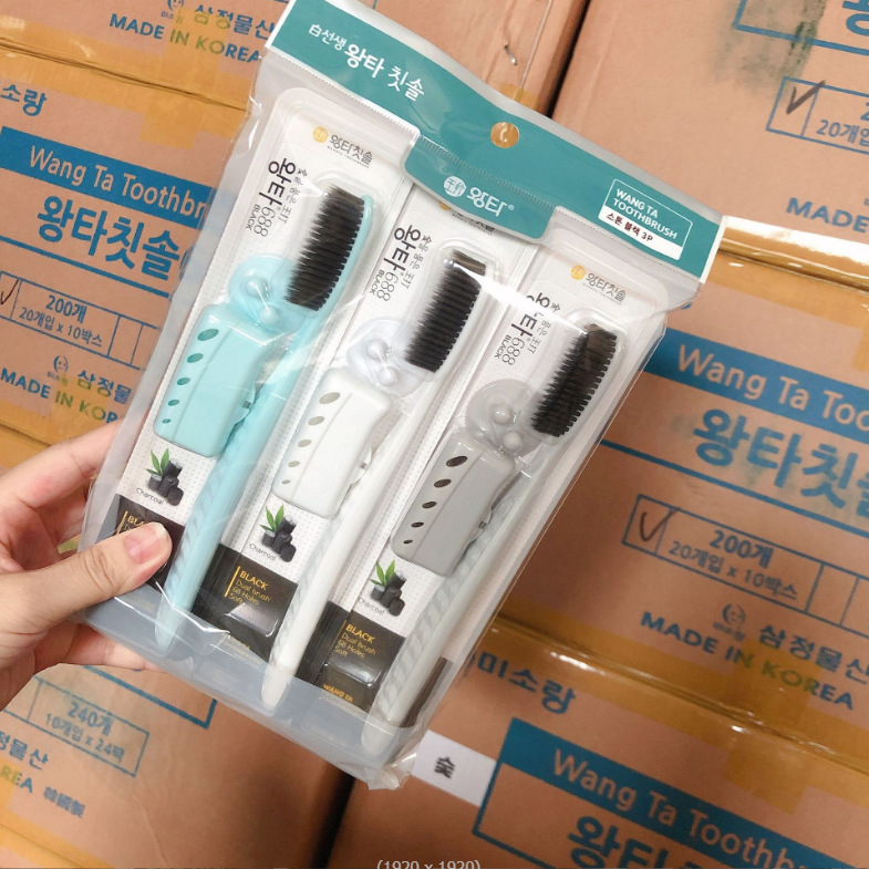 [왕다 칫솔] 숯털 3팩