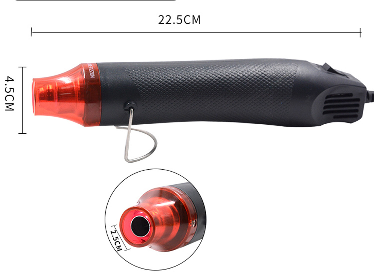 Pistola de aire caliente 220V estándar nacional 110V estándar americano 300W cerámica suave Tubo termorretráctil película calor encogible herramienta de calefacción pistola caliente