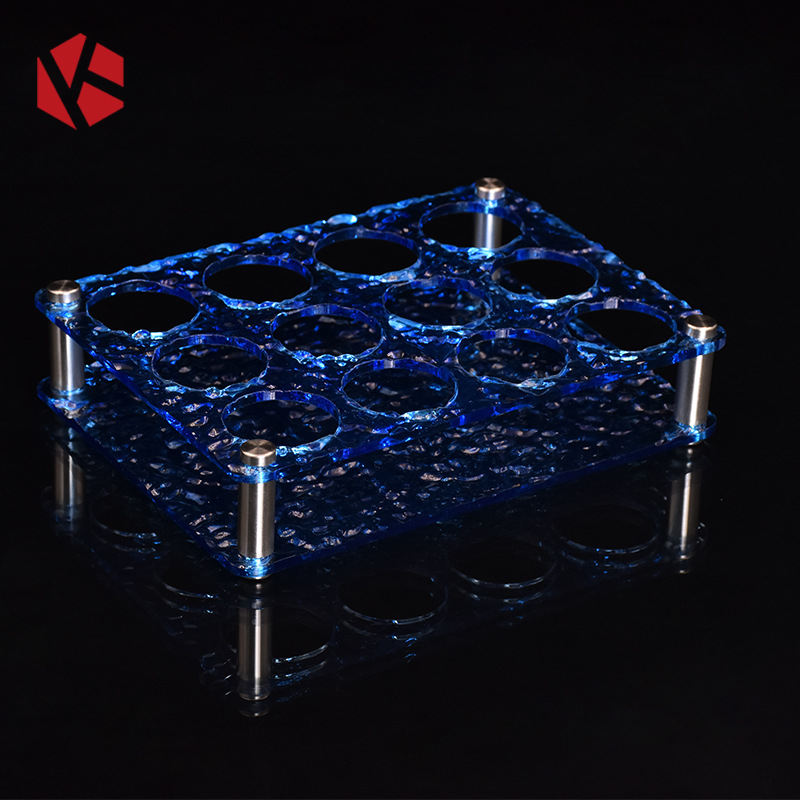 Soporte para procesamiento personalizado porta tazas de agujero redondo PC transparente barra de desgaste KTV porta tazas de vino blanco cerveza soporte de vino tinto