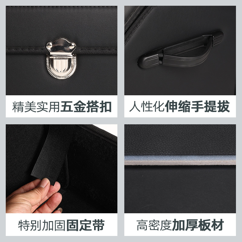 Caja de almacenamiento de coche de gran capacidad caja de almacenamiento de coche tablero de madera engrosada caja de almacenamiento de maletero de coche caja de almacenamiento