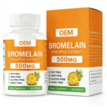 Foreign Trade Bromelain Capsules Pineapple Stem Active Enzyme Supplement High-Purity Processed Cross-Border Health Supplement Capsules Foreign Trade Bromelain Capsules Pineapple Stem Active Enzyme Supplement High-Purity Processed Cross-Border Health Supplement Capsules