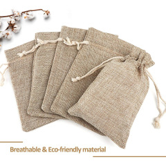 Cotton rope and jute bag, bamboo charcoal aroma pack, gift jewelry storage drawstring bag, wholesale logo