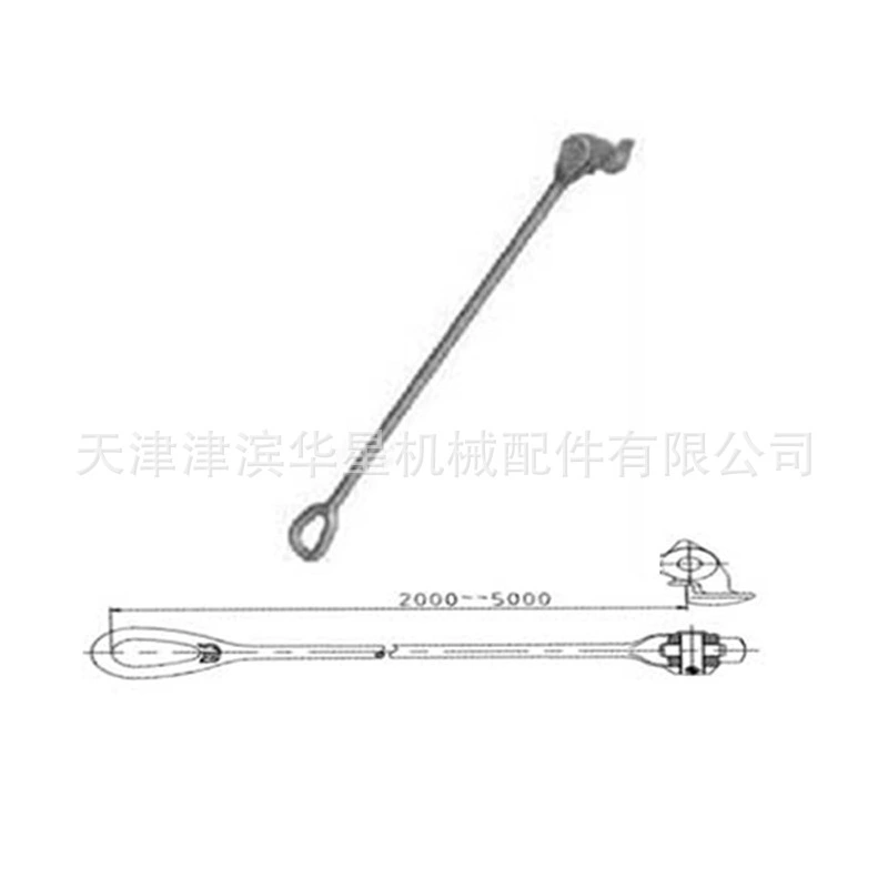 Рулевая тяга рулевая тяга рулевой тяги контейнера из высокопрочной стали, оцинкованная горячим способом