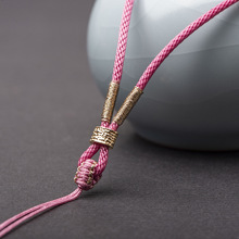 简约吊坠配绳手工编织项链挂绳男女款玉佩玉坠蜜蜡可调节挂件绳子