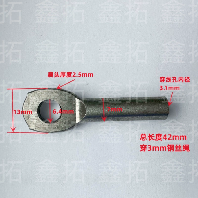 3 мм стальной трос холодного отжима штемпелюя терминал рыбий глаз клемма проводка уха провод нос вставной тип стальной трос прижимной провод