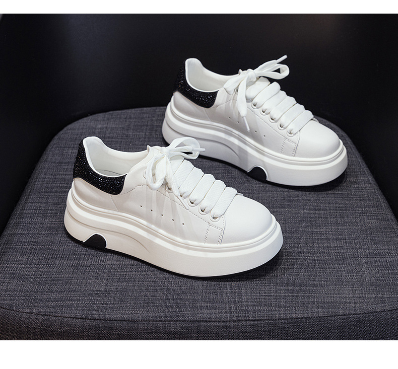 Giày sneaker nữ đế dày kiểu Hàn Quốc hình trái tim, cổ thấp, phong cách thời trang mùa xuân 2026 — M2806 màu đỏ, M2806 màu be, M2806 màu đen chi tiết 30