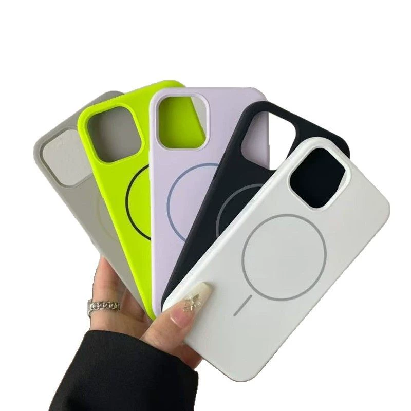 Силиконовый чехол совместимый с iPhone 15, матовый чехол для телефона, для 14 и 14 Pro Max