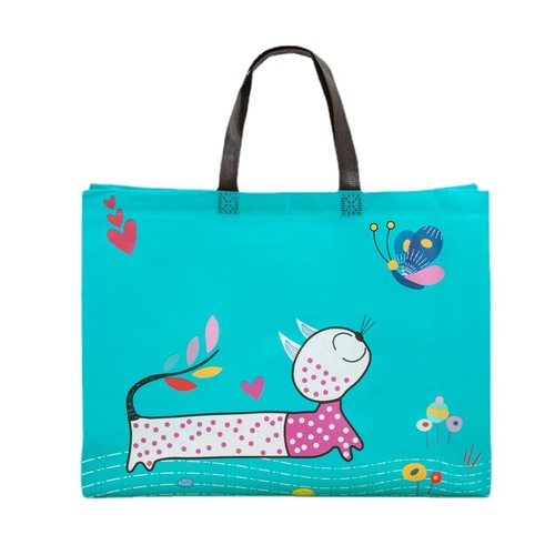 Cute Print Gift Bag, Easy to Fold, Non-woven Handbag, Children's Costume, Eco-friendly Shopping Bag, Logo Can Be Printed