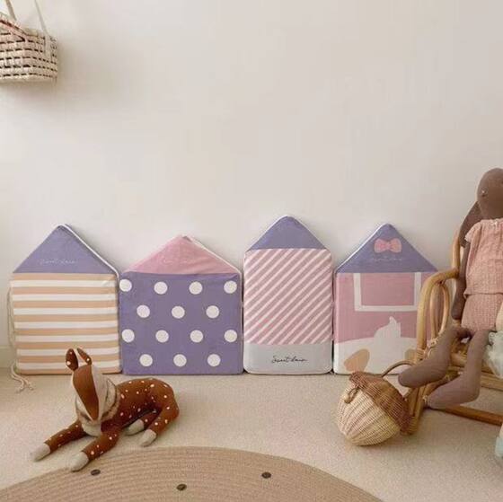 2021 Ins Nordic Small House Anti-collision Bed Enclosure New Home Furnishing Supplies Baby Stroller Fence