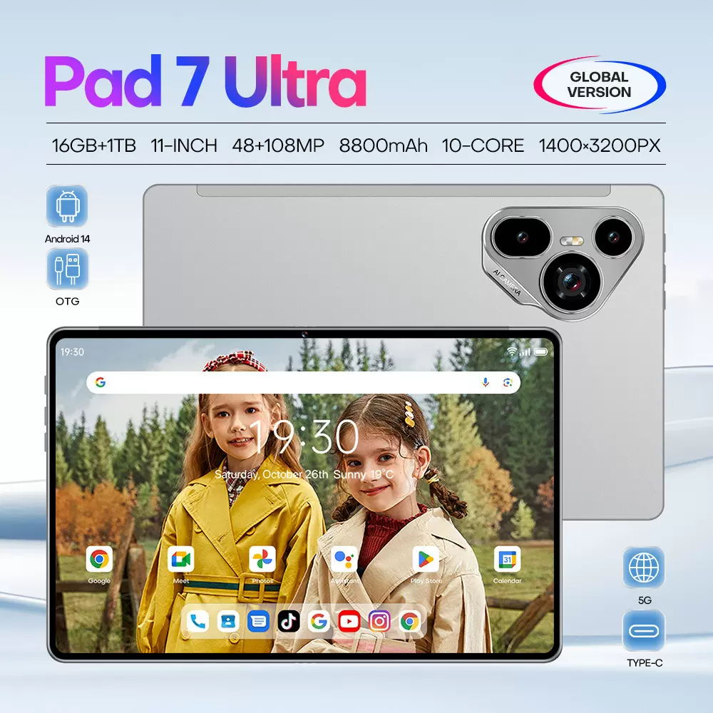 跨境Pad 7 Ultra安卓智能平板电脑16+1T 海外跨境电商专供