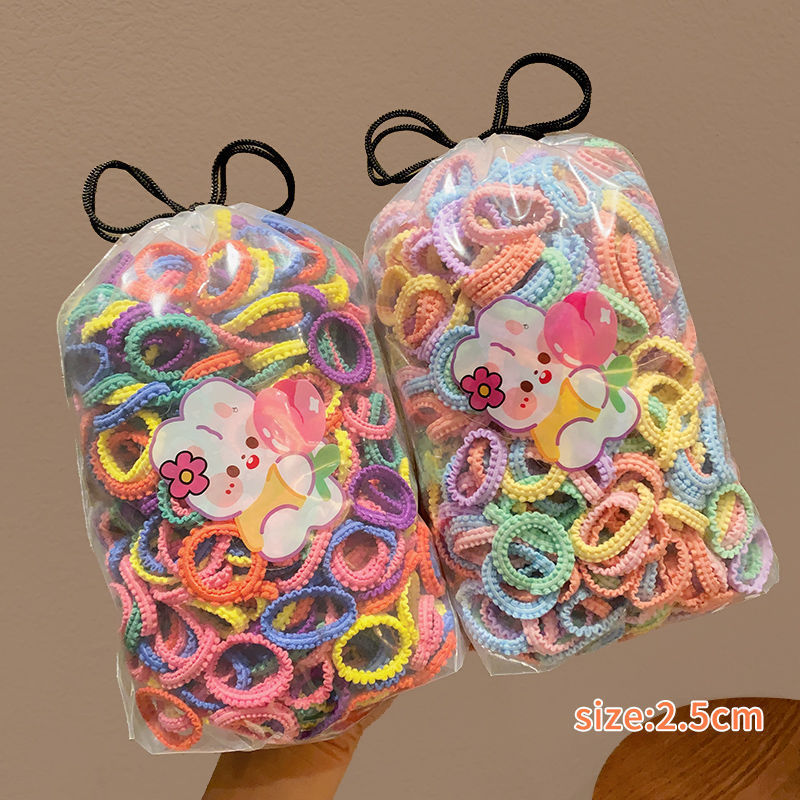 Tocado de cuerda de pelo de las niñas falda ensanchada diadema de tamaño pequeño alta elasticidad de los niños no duele banda de pelo dulce banda de goma bebé