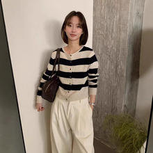 不拿真后悔！牛货品质 十三行IMISS家2025秋款条纹针织开衫毛衣女