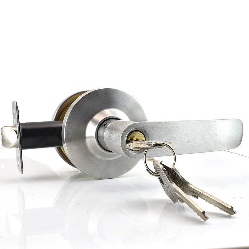 실버 [열쇠 3개] 알루미늄 합금 손잡이 - 기존 잠금 혀도 사용 가능(잠금 혀는 포함되지 않음)~~인기 상품 복귀~~동일한 스타일이 인기~~연간 베스트셀러 목록 1위