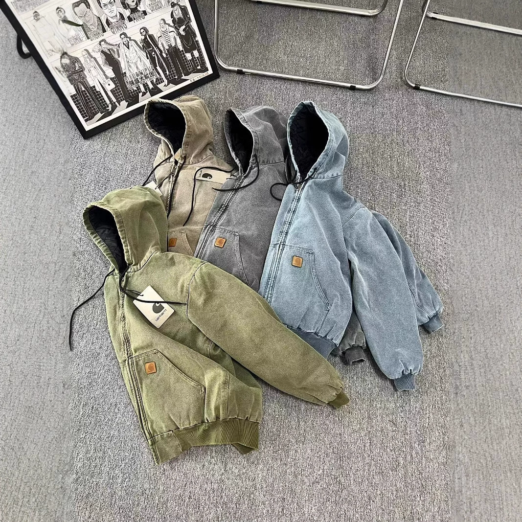 Потолочный Kaha Carte J130 Heavy Hard Man Стираная старая куртка Винтажная куртка с хлопковой подкладкой