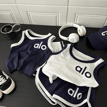 男童短裤套装夏季新款宝宝字母休闲运动风儿童无袖背心纯棉两件套