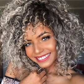 外贸欧美女士爆炸头假发 非洲小卷Afro Curly Wig蓬松短卷发头套