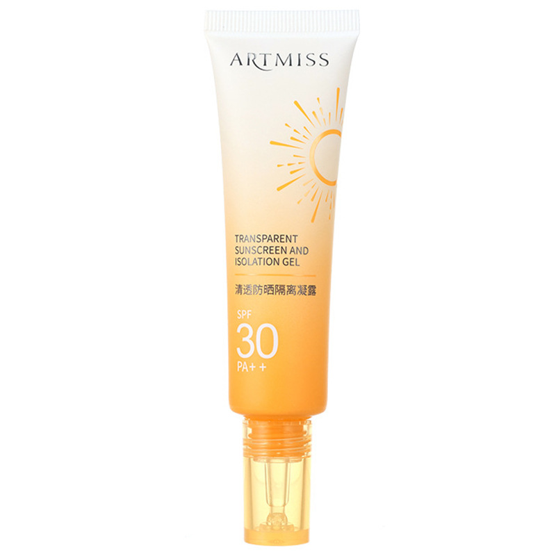 ARTMISS Isolation Sunscreen Gel Gel Transparent Refreshing UV Protection Facial Moisturizing Makeup Front Sunscreen