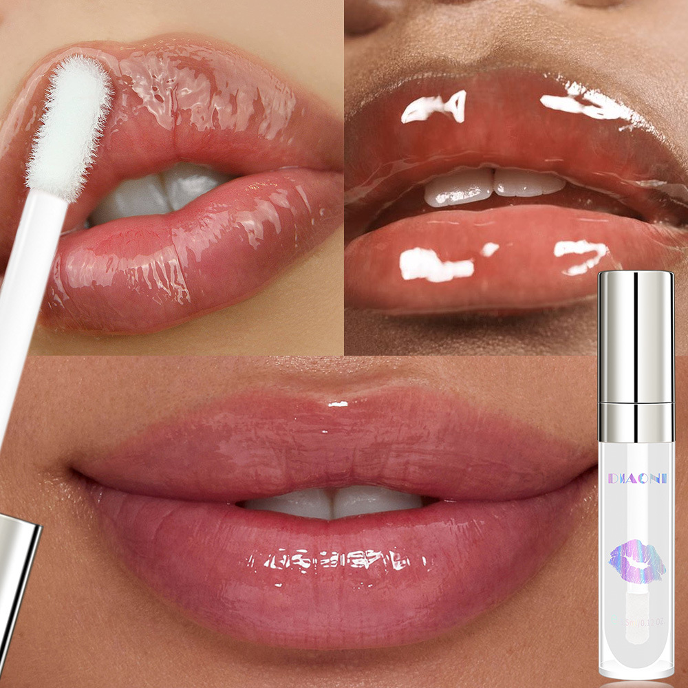 Elegant Solid Color Plastic Lip Glaze display picture 5