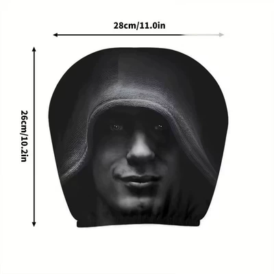 Universal seat cover Funny Car Print Headrest - 02-double-sided-printing-1pc-26cm28cm