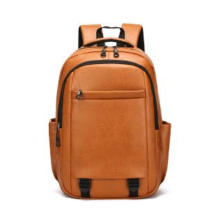 Nuevas mochilas transfronterizas para hombres mochilas ociosas de gran capacidad de cuero suave pu mochilas de computadoras de negocios mochilas de estudiantes universitarios