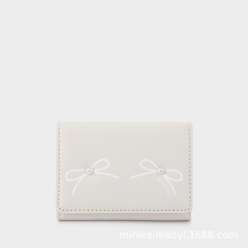 Christmas Bow Gift Small Wallet Korean Style Simple In-Stock Original Multi-Card Slot Women's Wallet Sweetwallet Christmas Bow Gift Small Wallet Korean Style Simple In-Stock Original Multi-Card Slot Women's Wallet Sweetwallet