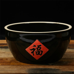 Free Shipping Thickened Fortune Jar Rice Jar Water Jar Specialty Farmhouse Traditional Creative Ceramic Dish Jar Sweet Wine Bowl Wu Pin