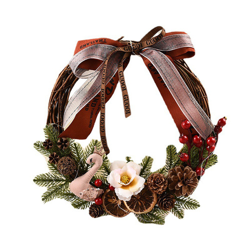 Hong Kong Love Christmas Decorations Garland Wreath Window Decoration Door Hanging Teng Bar Venue Decoration Christmas Wreath Wholesale