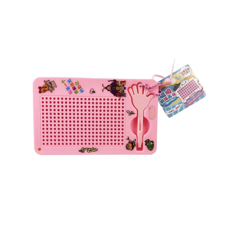 Fábrica de venta directa del monstruo magnetic bolas de acero tablero de dibujo llavero descompresión juguetes para niños colgantes regalo creativo