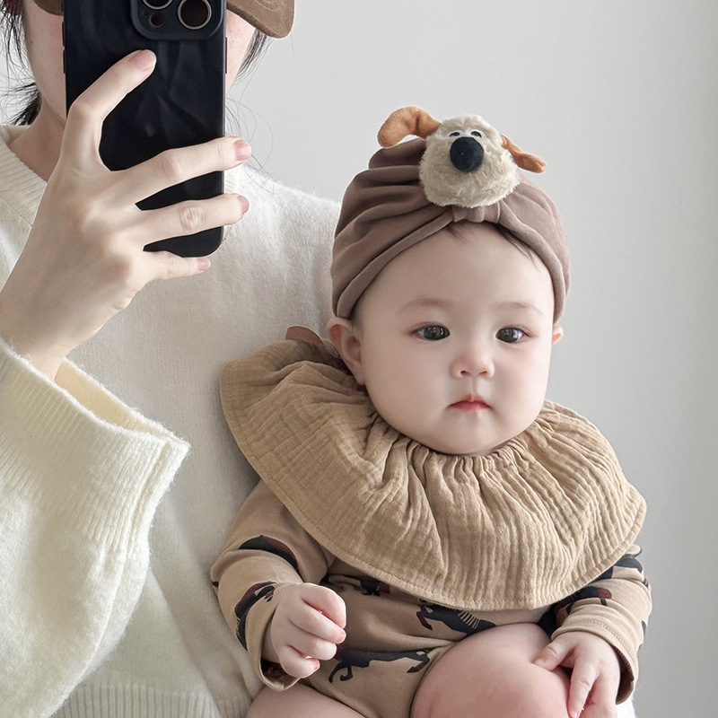 Gorro Estilo Indio para Recién Nacido de Algodón, Cálido, para Primavera y Otoño