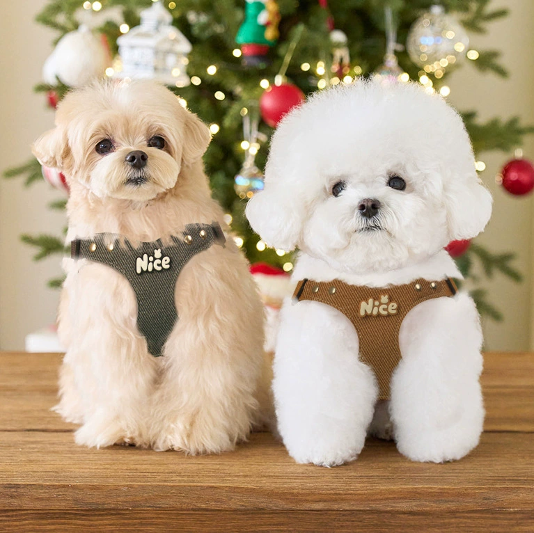 By Bear кора высокого уровня Koji Little Dog Pet Собака Цепь Тедди выходит на грудь, чтобы вытащить веревку