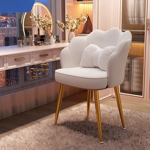 Nail Salon Customer-Specific Chair with Comfortable Backrest, Stool, Dressing Table, Light Luxury High-End Bedroom, Girls' Makeup