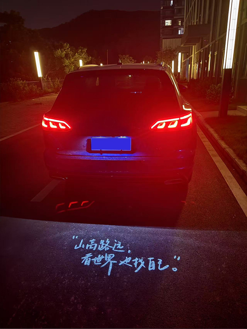 Suitable for Volkswagen license plate projection lights for Magotan B9, Passat, Lingdu, T-Roc, Tayron, Tiguan, Teramont, Sagitar