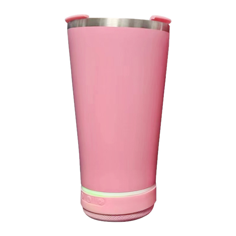 Transfronterizos para música Bluetooth inteligente 304 taza de acero inoxidable 20oz taza de música de automóvil taza corporal recta de negocios