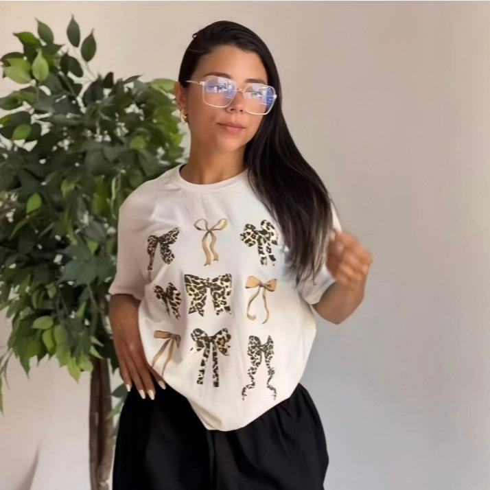 Foreign Trade Cross-Border Southeast Asia Station Heavyweight Pure Cotton Trendy Brand Short-Sleeved T-Shirt Women's 2025 Summer Wholesale Hot-Selling Hot Style