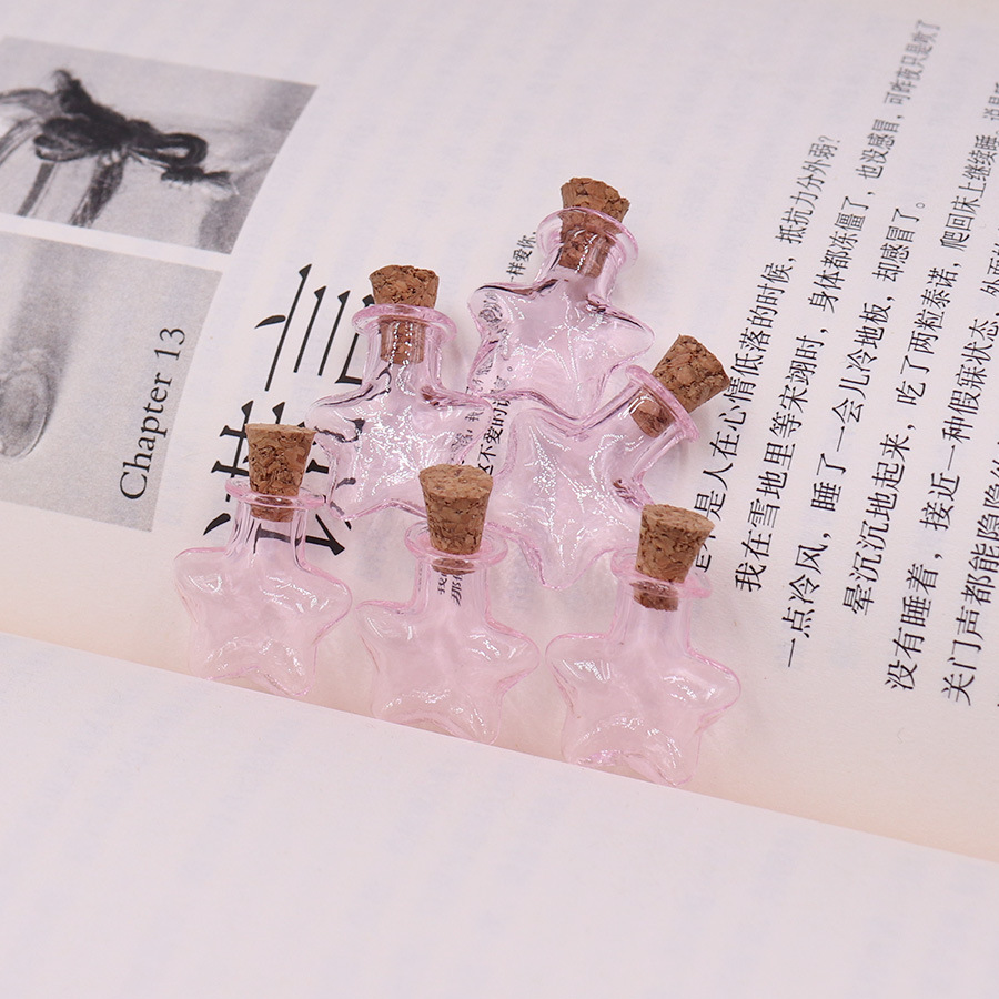 5g Weight Ornaments Jewelry Making Type 2.5-3CM Jewelry Making Size Drift bottle Classification 1 Piece Quantity Wooden plug, Glass Material Geometric Pattern Simple Style Style 1 Piece 2.5-3CM Wooden Plug Glass Geometric Drift Bottle 10