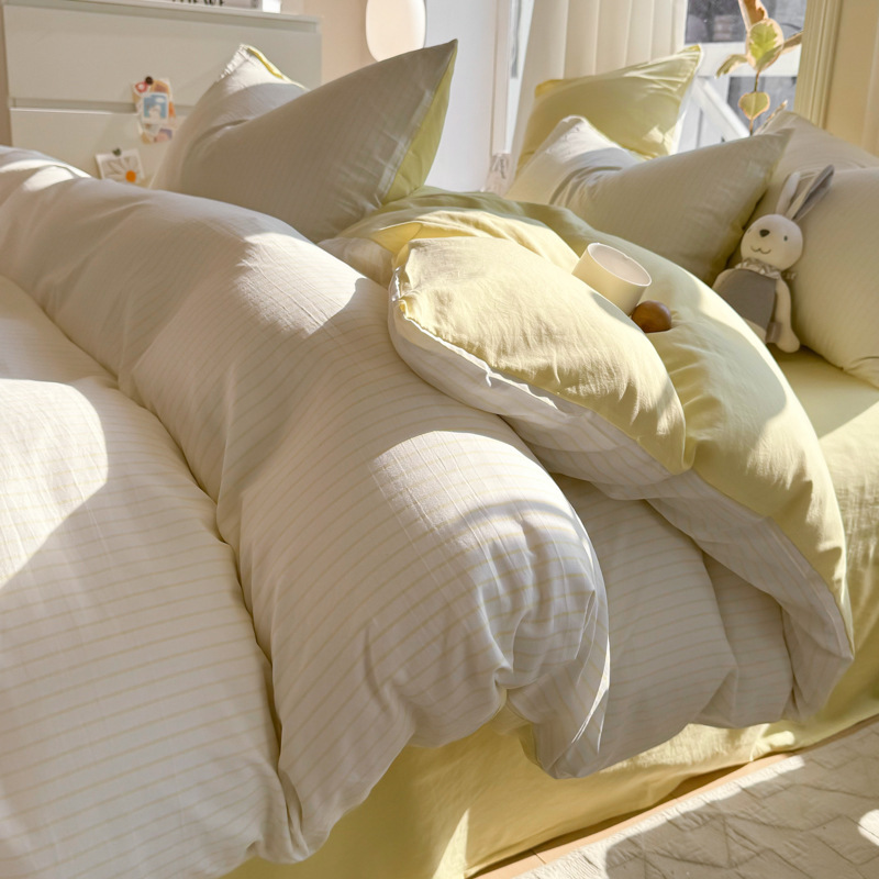 좋은 줄무늬 커스터드