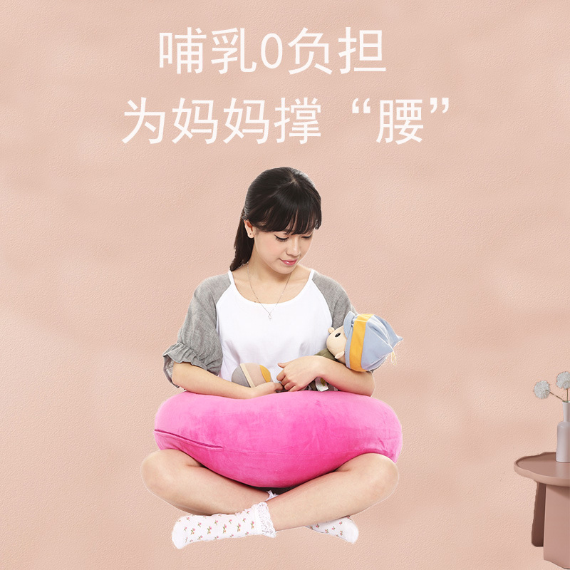 Cotton Nursing Pillow, Multifunctional Nursing Pillow, Pregnant Women's Waist Pillow, Side Sleeping Pillow, Baby Anti-Choking Cuddle Support