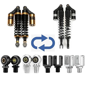 Rfy 360mm Motorcycle Shock Absorber Weighted 8mm Spring Shock Absorber Suitable for Large-Displacement Sports Cars and Atvs